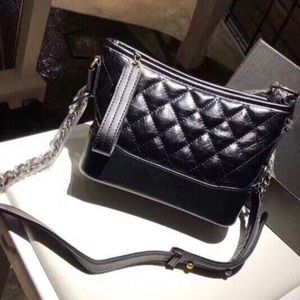 Small Leather Quilted Chains Crossbody Bag